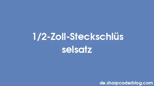 1/2-Zoll-Steckschlüsselsatz - Thumbnail