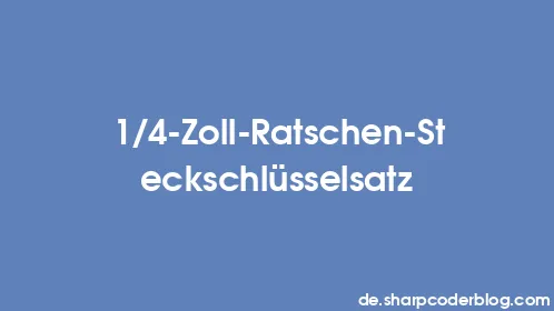 1/4-Zoll-Ratschen-Steckschlüsselsatz - Thumbnail