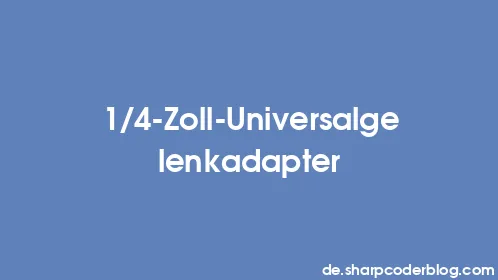1/4-Zoll-Universalgelenkadapter - Thumbnail