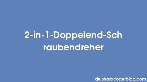 2-in-1-Doppelend-Schraubendreher - Thumbnail