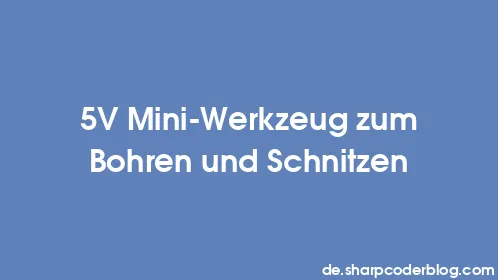 5V Mini-Werkzeug zum Bohren und Schnitzen - Thumbnail