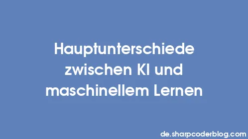 Hauptunterschiede zwischen KI und maschinellem Lernen - Thumbnail
