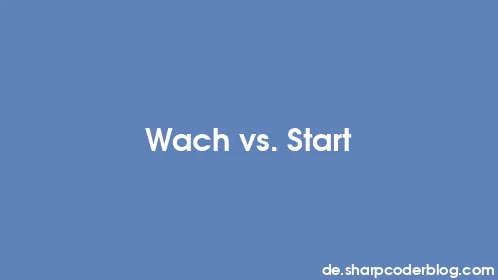 Wach vs. Start - Thumbnail