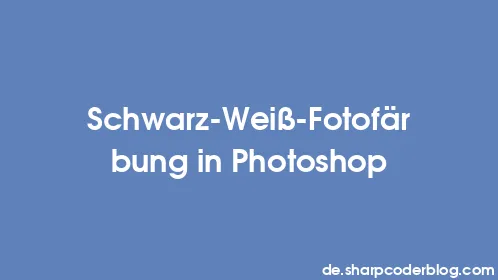 Schwarz-Weiß-Fotofärbung in Photoshop - Thumbnail