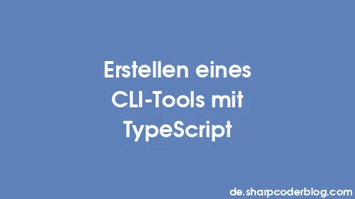 Erstellen eines CLI-Tools mit TypeScript - Thumbnail