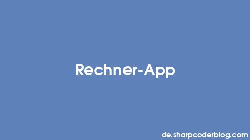 Rechner-App - Thumbnail