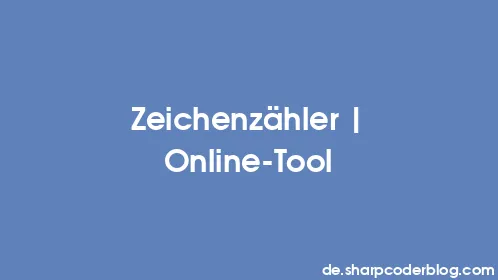 Zeichenzähler | Online-Tool - Thumbnail