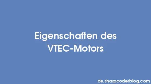 Eigenschaften des VTEC-Motors - Thumbnail