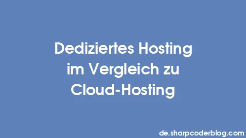 Dediziertes Hosting im Vergleich zu Cloud-Hosting - Thumbnail