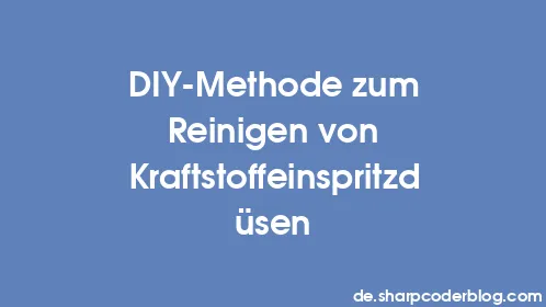 DIY-Methode zum Reinigen von Kraftstoffeinspritzdüsen - Thumbnail