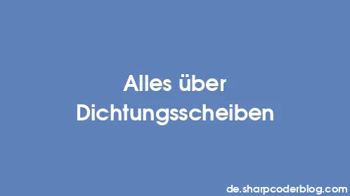 Alles über Dichtungsscheiben - Thumbnail