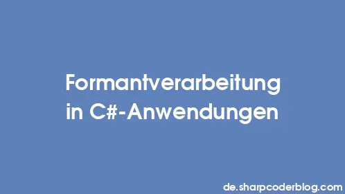 Formantverarbeitung in C#-Anwendungen - Thumbnail