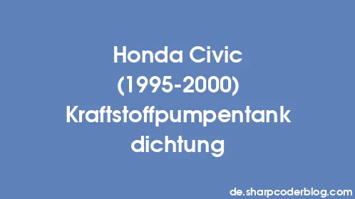 Honda Civic (1995-2000) Kraftstoffpumpentankdichtung - Thumbnail