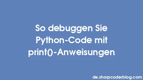 So debuggen Sie Python-Code mit print()-Anweisungen - Thumbnail
