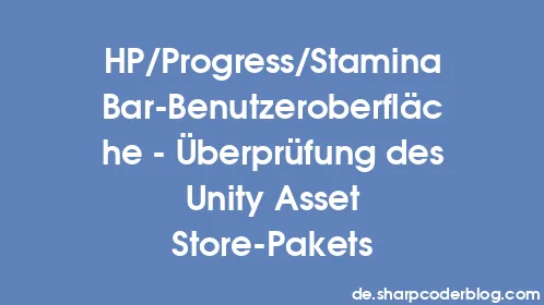 HP/Progress/Stamina Bar-Benutzeroberfläche – Überprüfung des Unity Asset Store-Pakets - Thumbnail