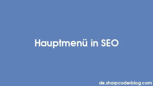 Hauptmenü in SEO - Thumbnail