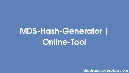 MD5-Hash-Generator | Online-Tool - Thumbnail