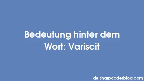 Bedeutung hinter dem Wort: Variscit - Thumbnail