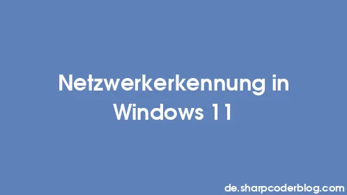 Netzwerkerkennung in Windows 11 - Thumbnail