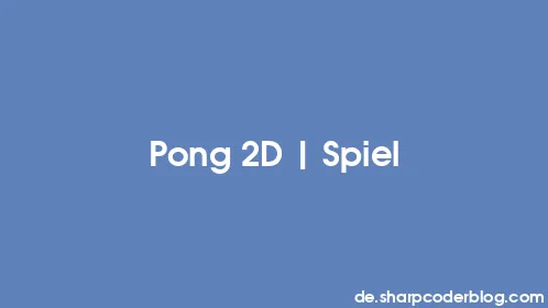 Pong 2D | Spiel - Thumbnail