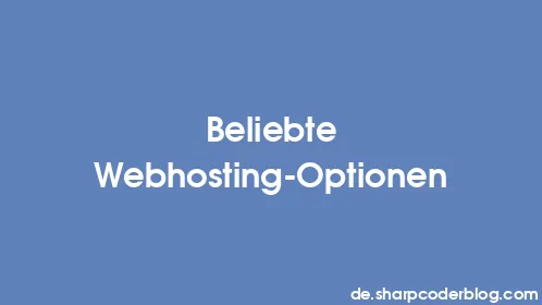 Beliebte Webhosting-Optionen - Thumbnail