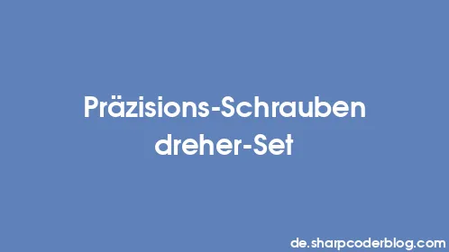 Präzisions-Schraubendreher-Set - Thumbnail