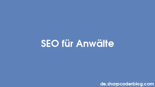 SEO für Anwälte - Thumbnail