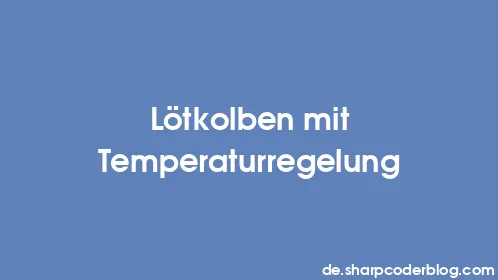 Lötkolben mit Temperaturregelung - Thumbnail