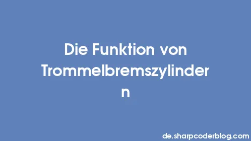 Die Funktion von Trommelbremszylindern - Thumbnail