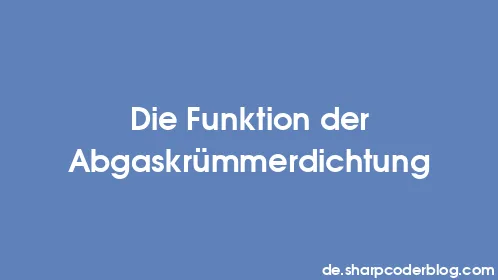 Die Funktion der Abgaskrümmerdichtung - Thumbnail