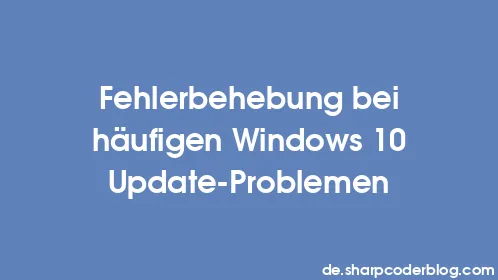 Fehlerbehebung bei häufigen Windows 10 Update-Problemen - Thumbnail