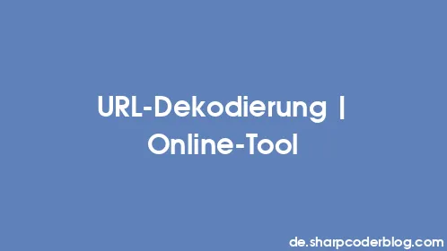 URL-Dekodierung | Online-Tool - Thumbnail