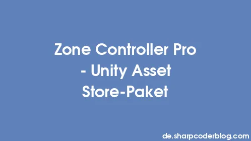 Zone Controller Pro – Unity Asset Store-Paket - Thumbnail