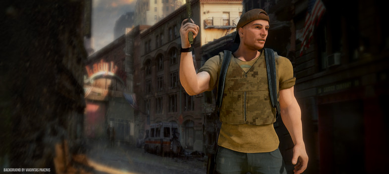 Postapokalyptischer Überlebenscharakter