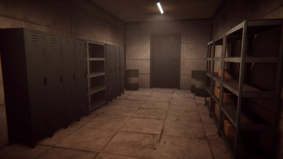 Dunkle modulare Umgebung in Unity.