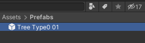Unity Prefab-Projektansicht